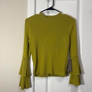 Vintage New York & Company Eva Mendes Trendy Green Sweater NWT